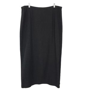EILEEN FISHER Waffle Straight Skirt - Plus Sized (2X) - Charcoal Gray NWT